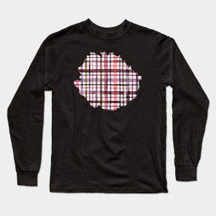 Watercolor gingham warm Long Sleeve T-Shirt